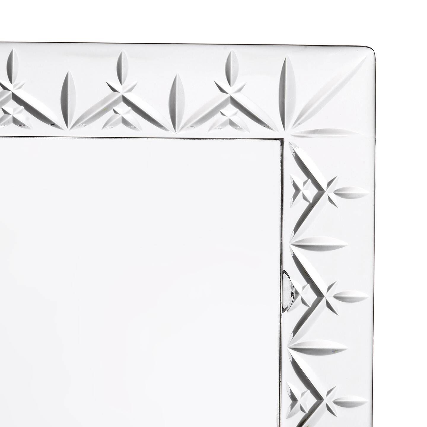 Sold Price: Large marquis Waterford crystal photo frame. 12 inches in