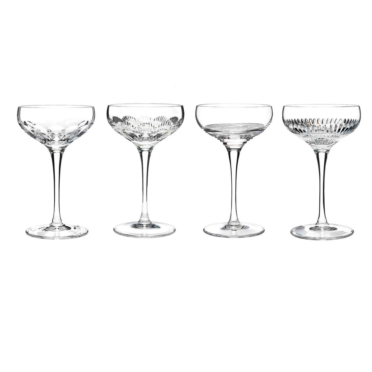  Mixology Champagne Coupe Clear, Set of 4 