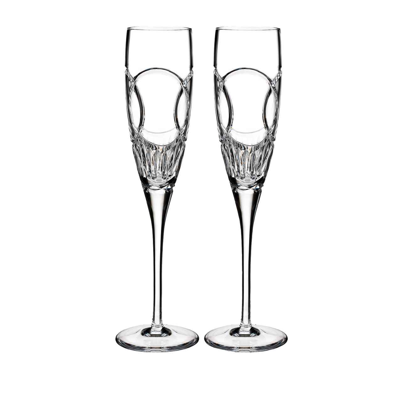  Waterford Love Wedding Vows Champagne Flute, Set of 2 
