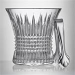 Waterford Lismore Diamond Ice Bucket With Tongs