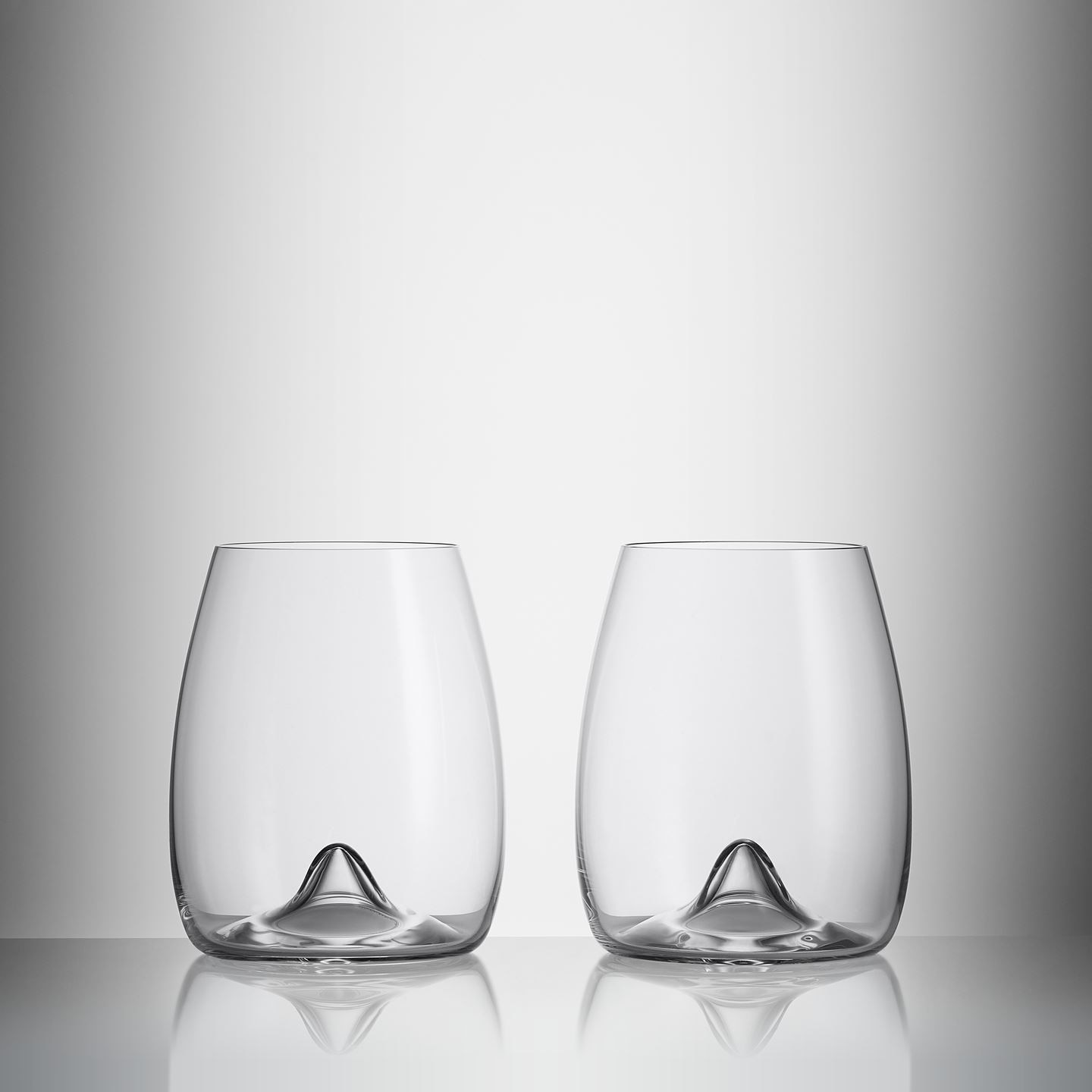 Small Stemless Wine Glass Gift Box With Clear Window - White