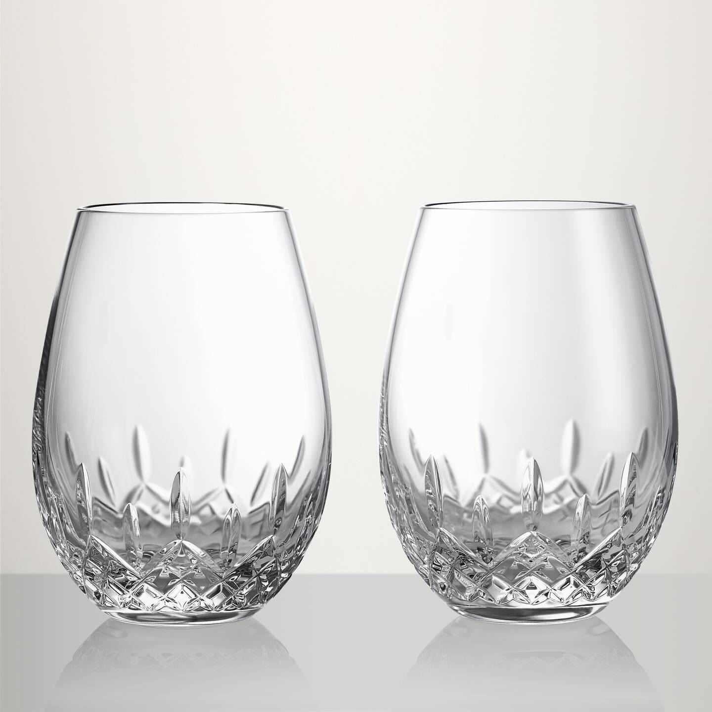 Stemless Deep Red Wine, 20.5oz, Set of 2