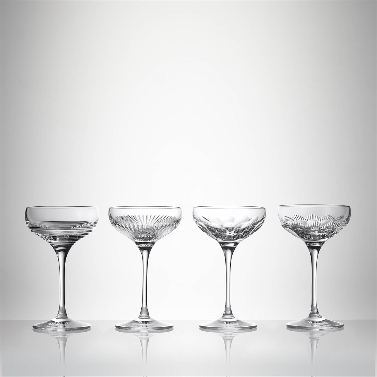 Mixology Champagne Coupe Clear, Set of 4