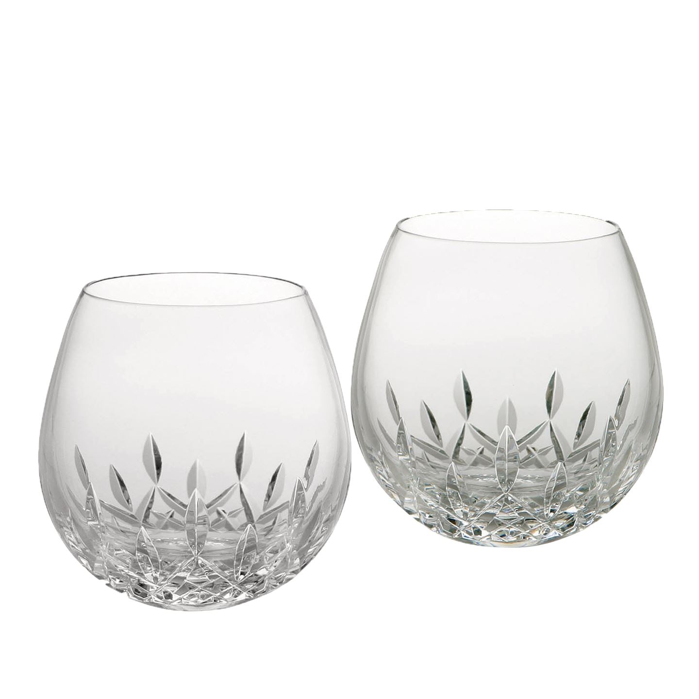 Waterford Lismore Essence Stemless Light Red Wine Glass, Set of 2