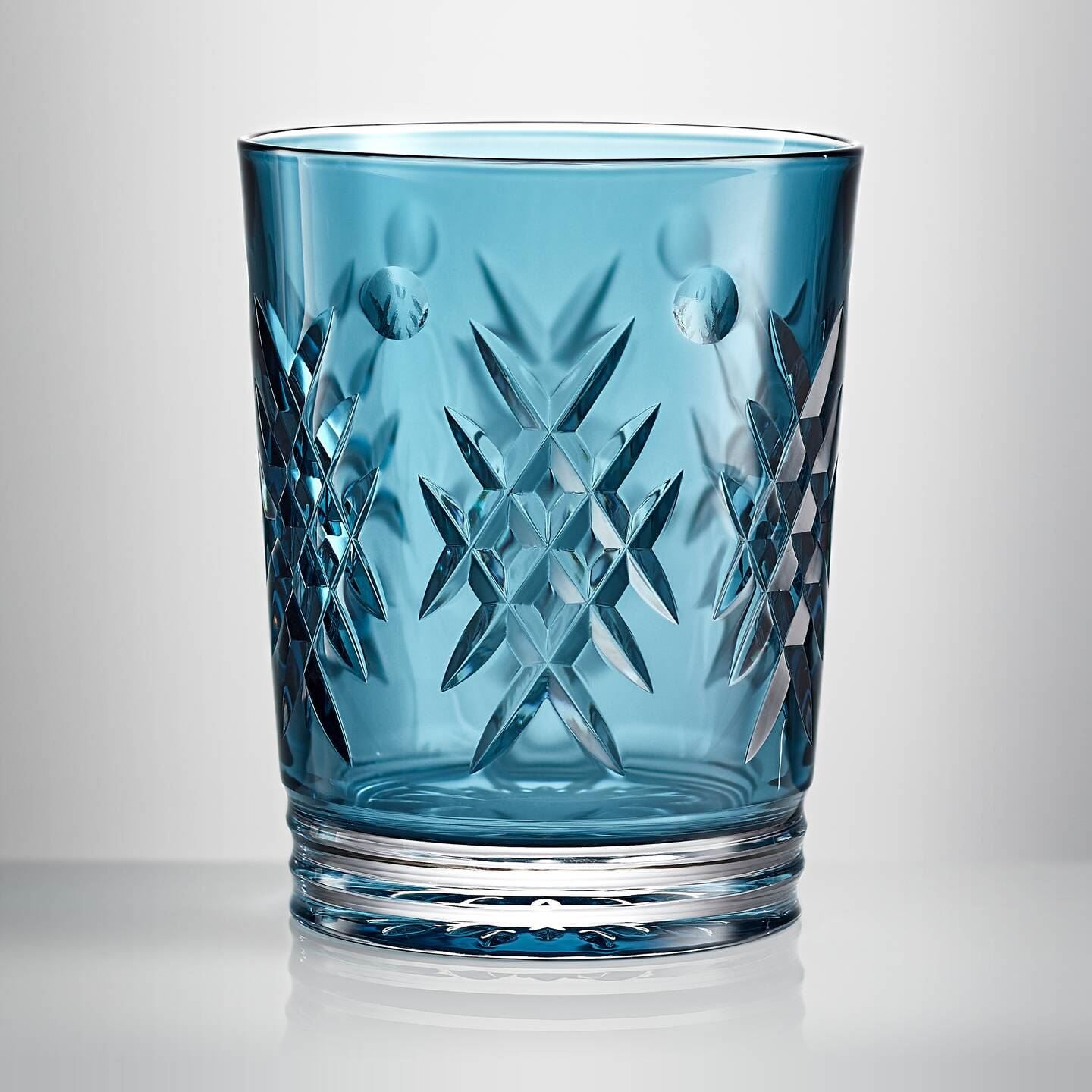 Waterford Winter Wonders Holly Blue Whiskey Glass