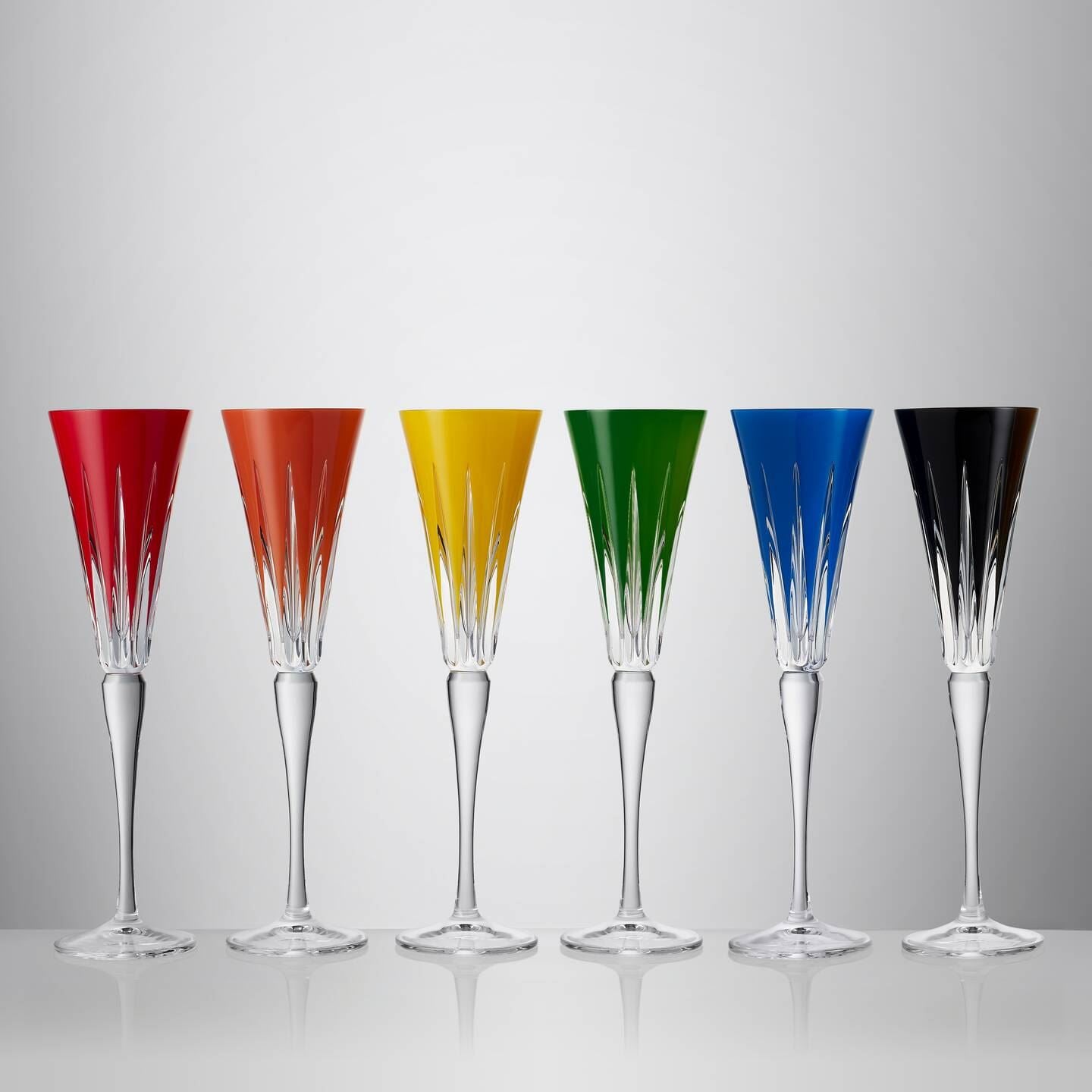 Waterford New Year Flutes Firework Set/6 Multi