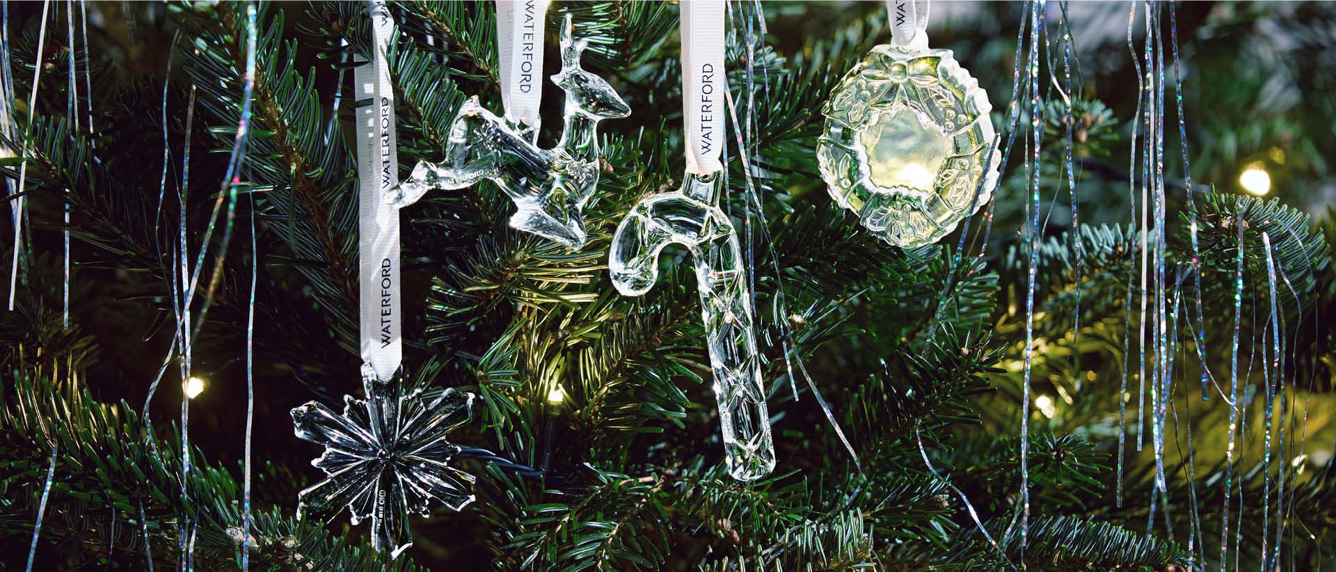 Waterford 2020 - Ornamento Natalizio A Forma Di Fiocco Di Neve In Cristallo, Colore Ice Topaz, Misura 9,4 Cm, Eleganza Per L'albero